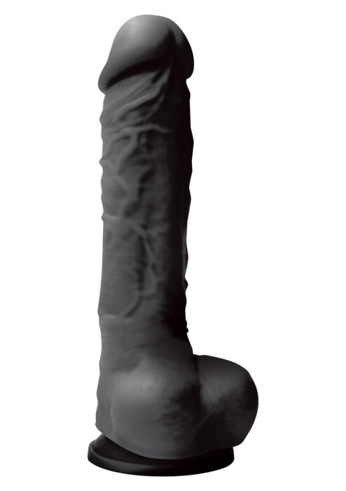 Colours Pleasures Silikoonist Dildo, suur must