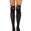 Black Cat Opaque Pantyhose