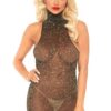 Lurex spandex mini dress