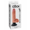 King Cock 7 inch Vibrating Cock With Balls - Pilt 5