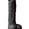 Colours Pleasures Silikoonist Dildo, väike must