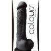 Colours Pleasures Silikoonist Dildo, suur must - Pilt 2